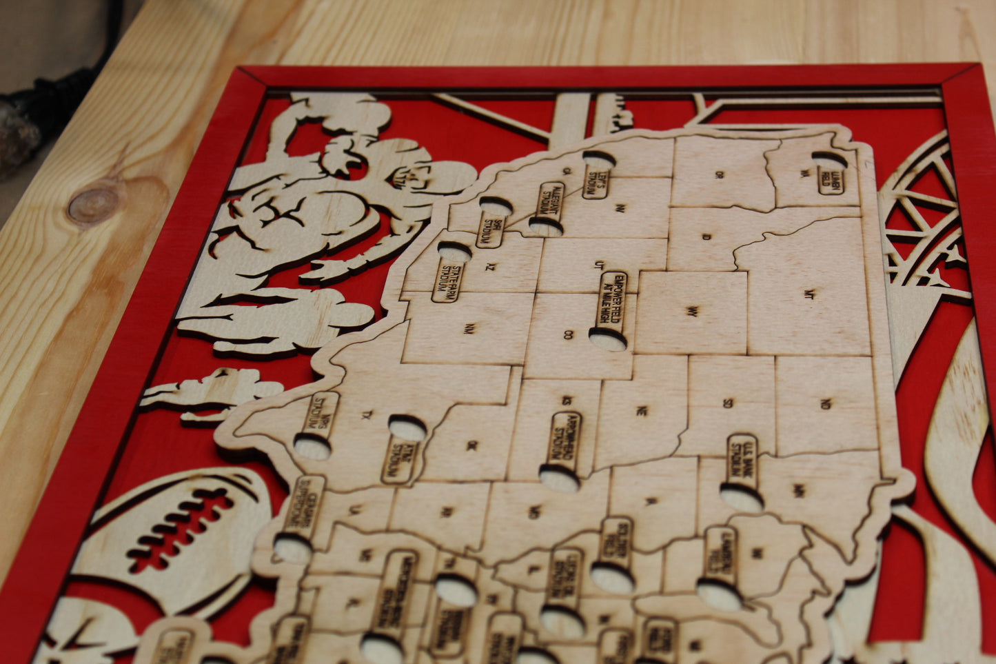 Football Stadiums Map