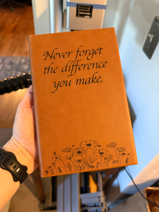 Engraved Leather Notebooks